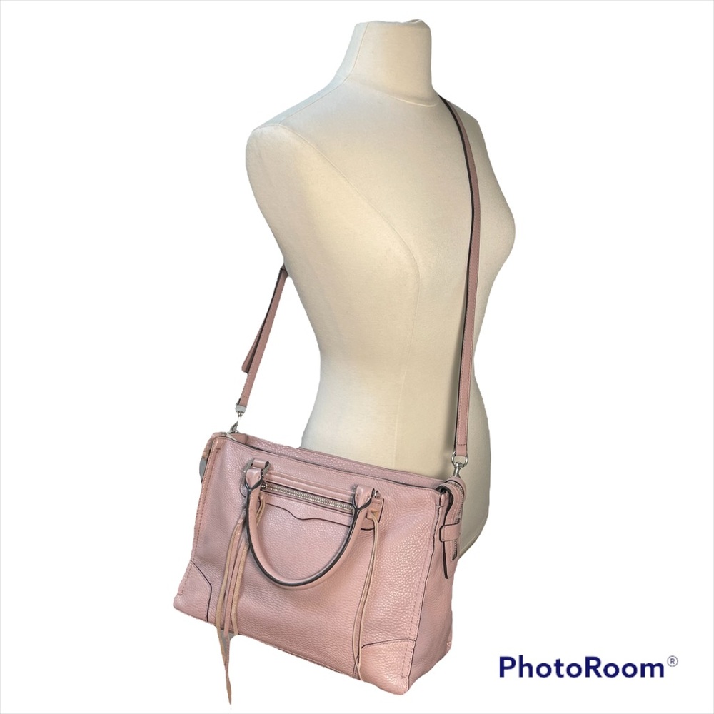 Rebecca Minkoff dusty pink Regan leather satchel - Picture 3 of 16
